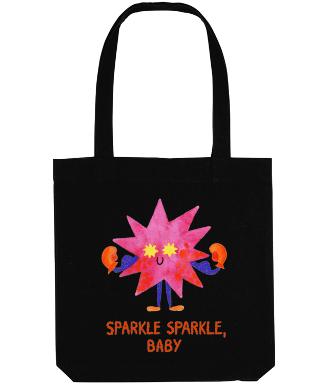 Sparkle Sparkle, Baby [black & navy] Tote Bag