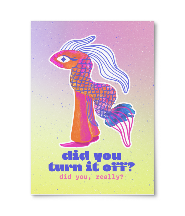 art print Fishy Anxiety - William Turner A4 Portrait