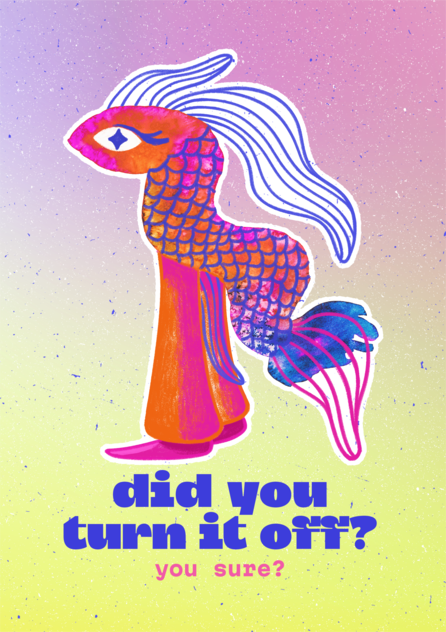 art print Fishy Anxiety