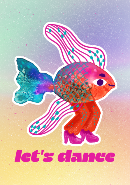 art print Fishy Dance