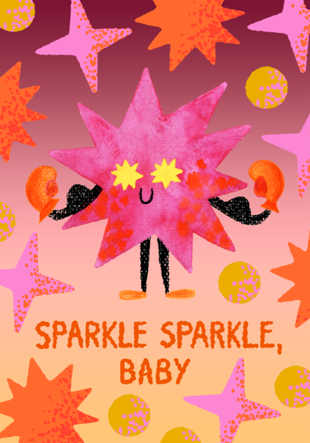 art print Sparkle Sparkle, Baby