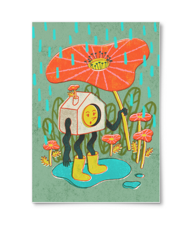 art print Hausi and The Rain | William Turner | A4 Portrait