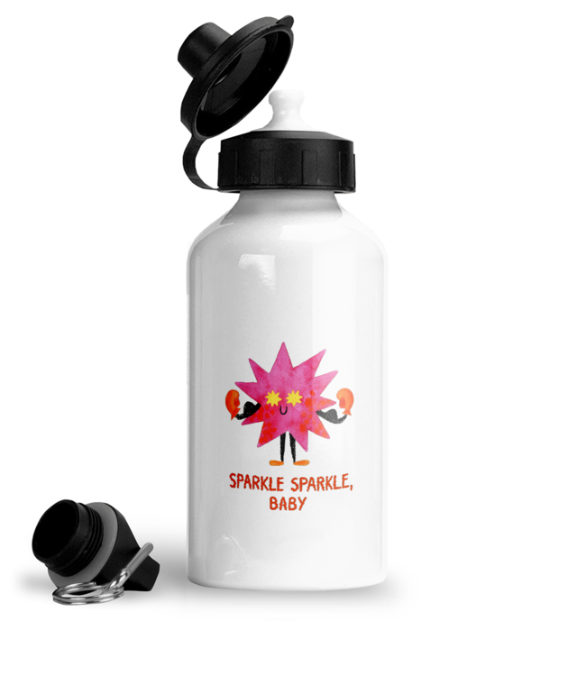 Sparkle Sparkle, Baby - Recipient Bidon Sport Din Aluminiu Cu Carabina