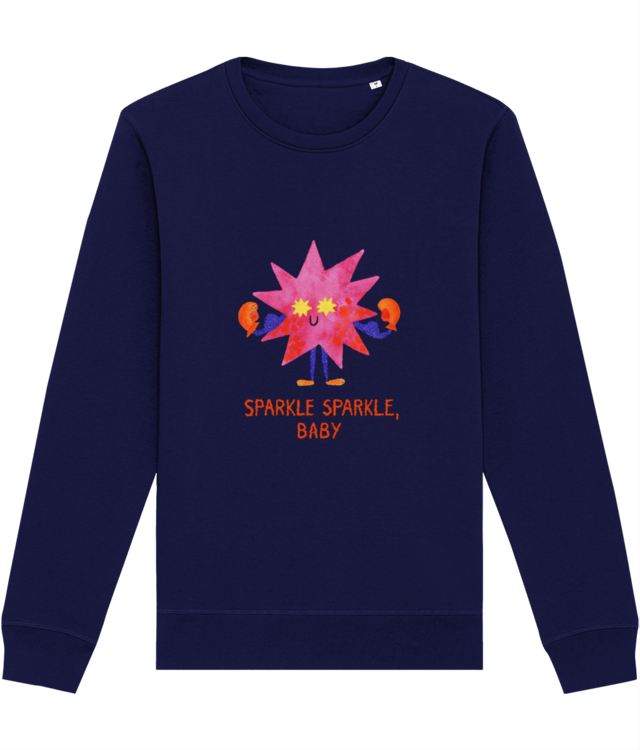 Sparkle Sparkle, Baby [black & navy] Roller