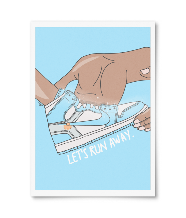 Let's run away, Cinderella Poster Premium - Portrait | Photo Matt Fibre 200