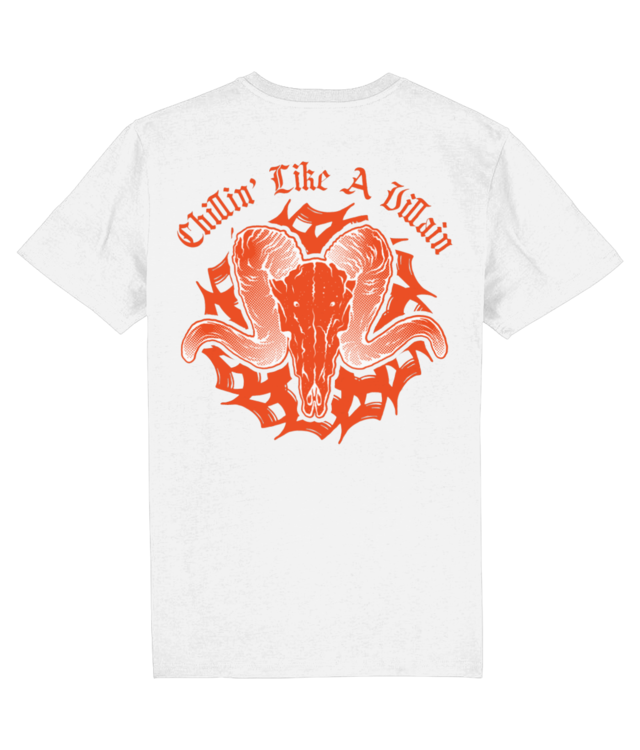 Chillin' Like A Villain - Western Skull (white T-shirt) Tricou Unisex De Bumbac Premium | Creator 2.0