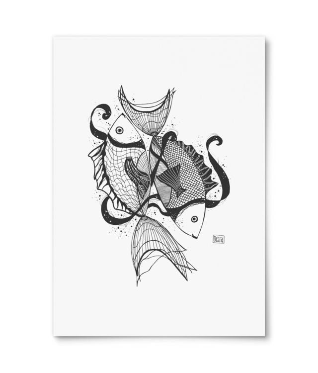 Pești William Turner | A4 Portrait