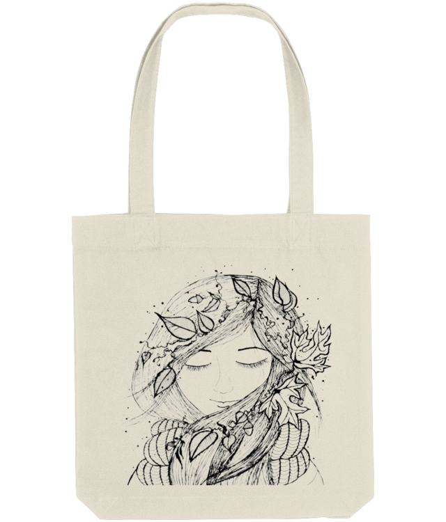 Lady Autumn Tote Bag
