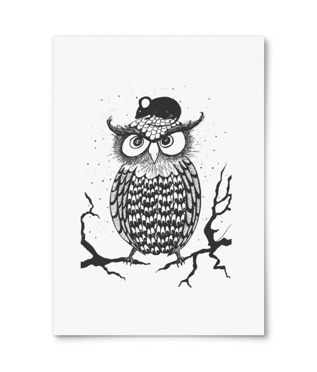 Owl Giclée Fine Art - Portrait | William Turner