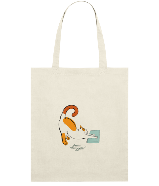 Gogu Pisica Cititoare Sacoșă Subțire Țesută De Bumbac | STAU773