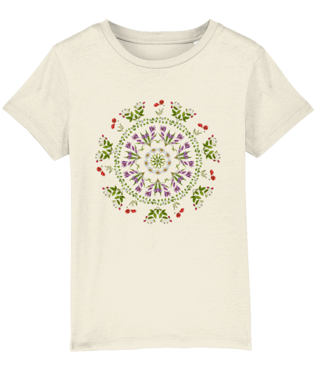 Wild Flowers Mandala Tricou De Bumbac Premium | Mini Creator 2.0