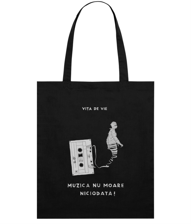 Muzica nu moare niciodata Sacoșă Subțire Țesută De Bumbac | STAU773