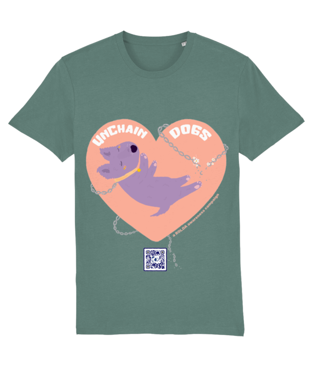 #UNCHAINDOGS_ Unisex T-Shirt made of Organic Cotton