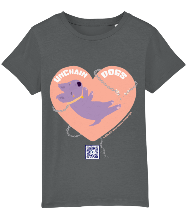 #UNCHAINDOGS_Mini Unisex T-Shirt made of Organic Cotton