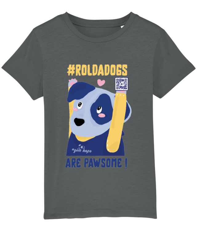 #ROLDADogs _Rolda dogs are pawsome_ Mini Unisex T-Shirt made of Organic Cotton
