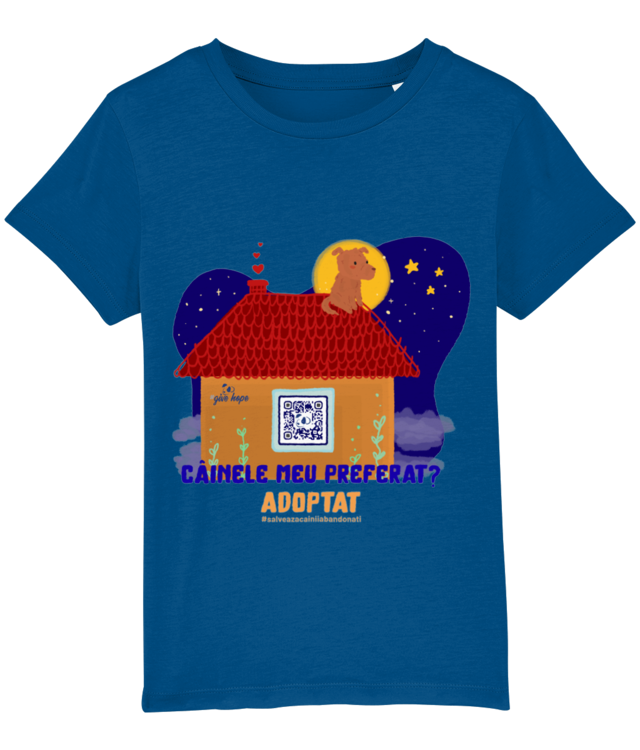 #SusținROLDA_Câinele meu preferat_Tricou Mini Unisex din Bumbac Organic