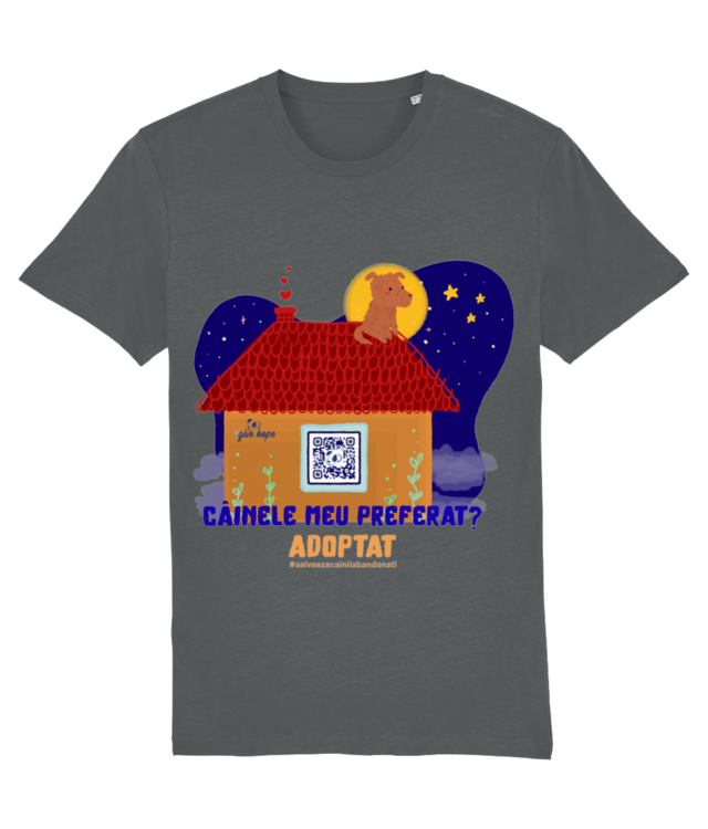 #SusținROLDA_Câinele meu preferat_Tricou Unisex din Bumbac Organic