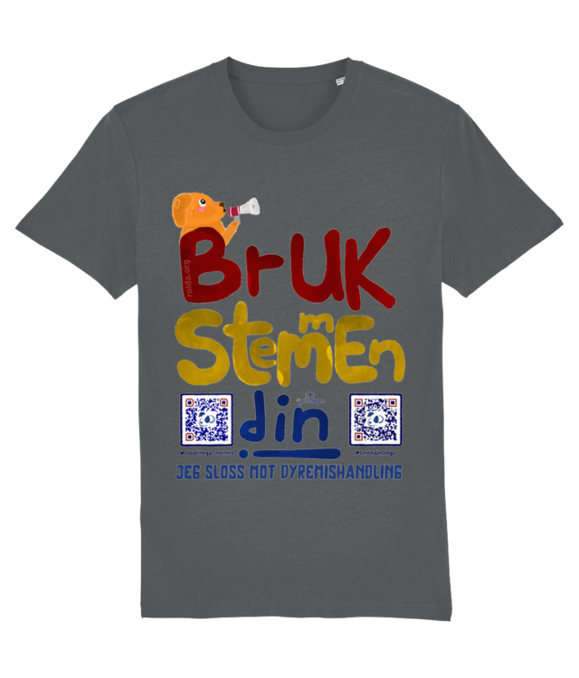 #UNCHAINDOGS_Bruk stemmen din_Unisex T-Shirt made of Organic Cotton