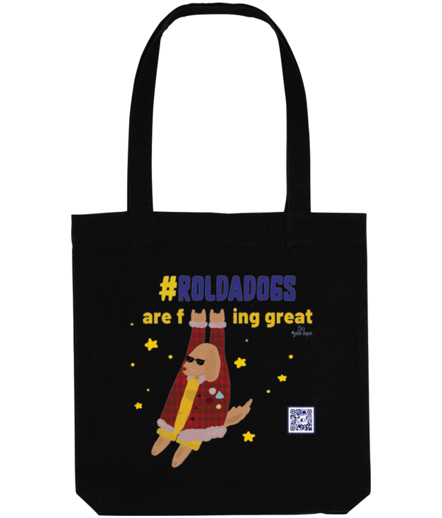 #ROLDA DOGS ARE F GREAT Tote Bag