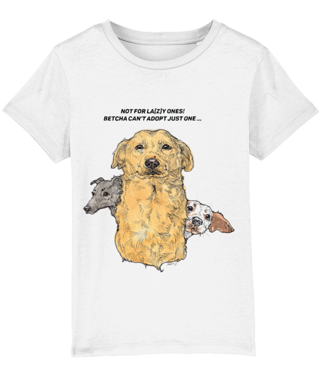 #ROLDADogs _Not for la(z)y ones_Mini Unisex T-Shirt made of Organic Cotton