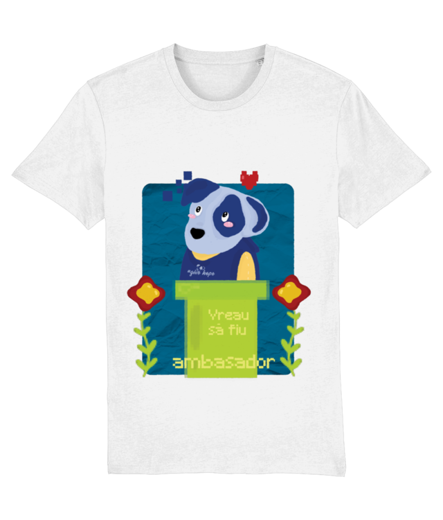 #ROLDADogs _Susțin Animalele_Tricou Unisex din Bumbac Organic