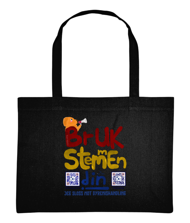 #UNCHAINDOGS_Bruk stemmen din_Shopping Bag
