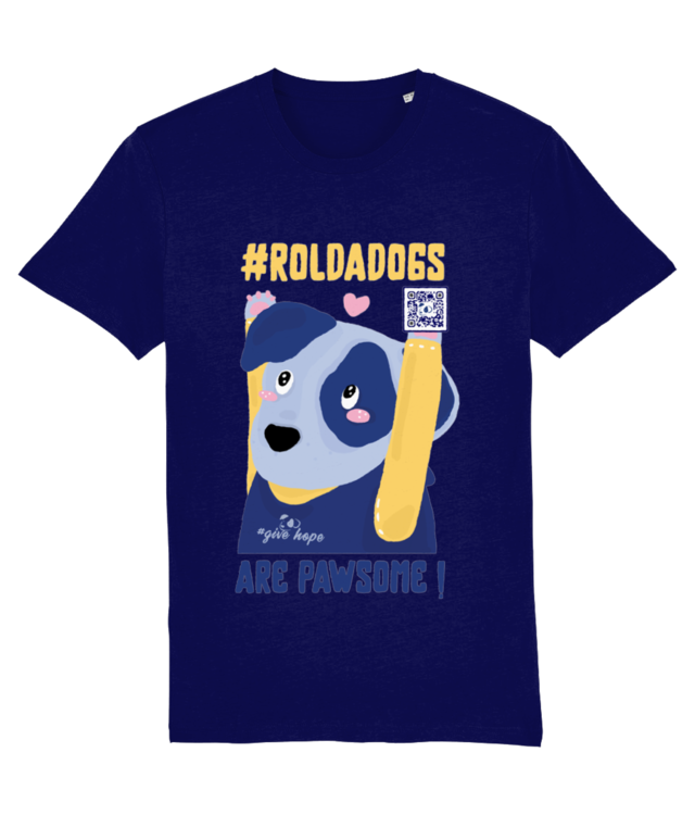 #ROLDADogs _Rolda dogs are pawsome_Unisex T-Shirt made of Organic Cotton