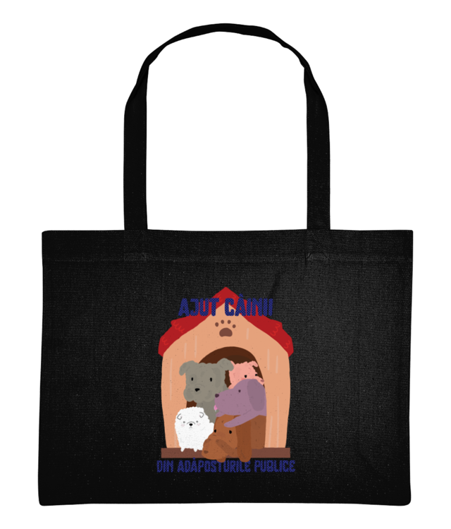 AJUT CÂINII DIN ADĂPOSTURILE PUBLICE Shopping Bag