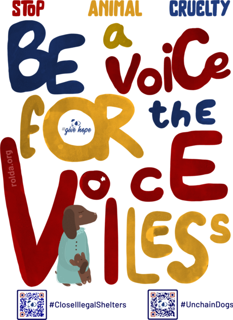 BE A VOICE FOR THE VOICELESS