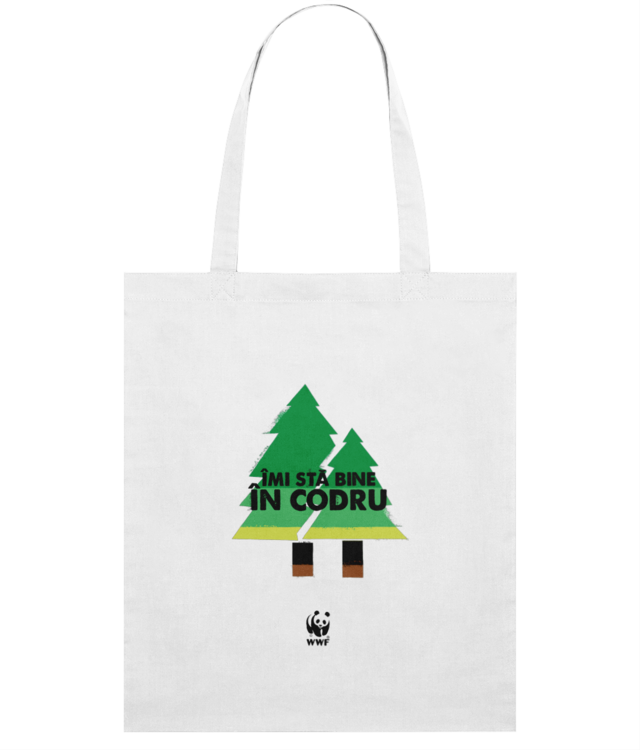 Imi sta bine in codru Sacoșă Subțire Țesută De Bumbac | STAU773