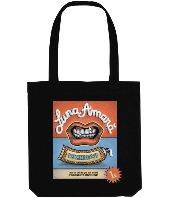 Dizident-black Sacoșă Țesută De Bumbac Organic | STAU760