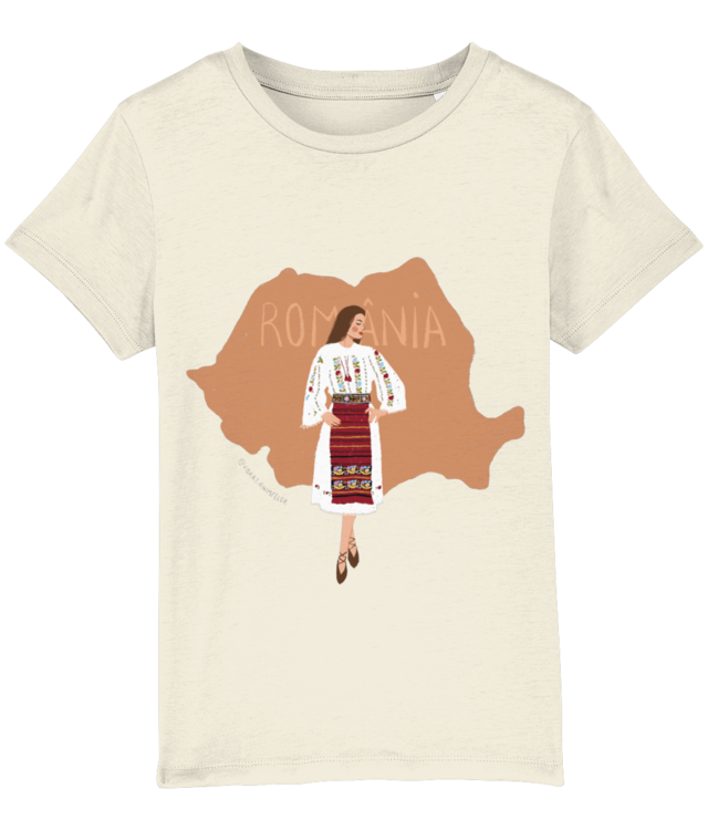 Romania Tricou De Bumbac Premium | Mini Creator 2.0