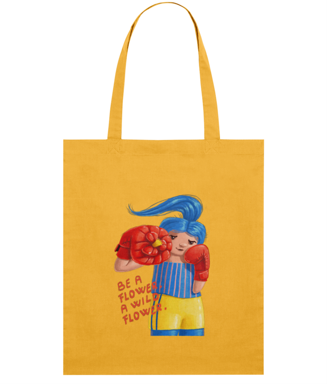 Be a Wildflower Light Tote Bag