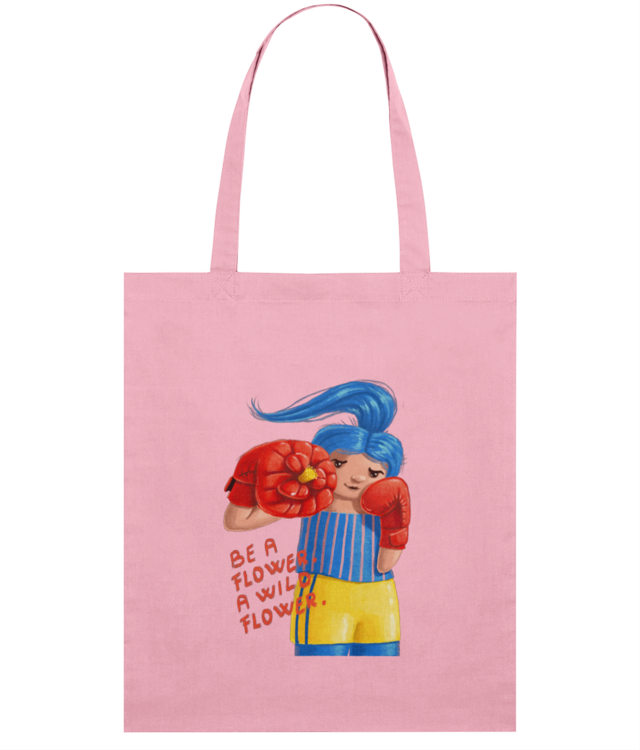Be a Wildflower Light Tote Bag