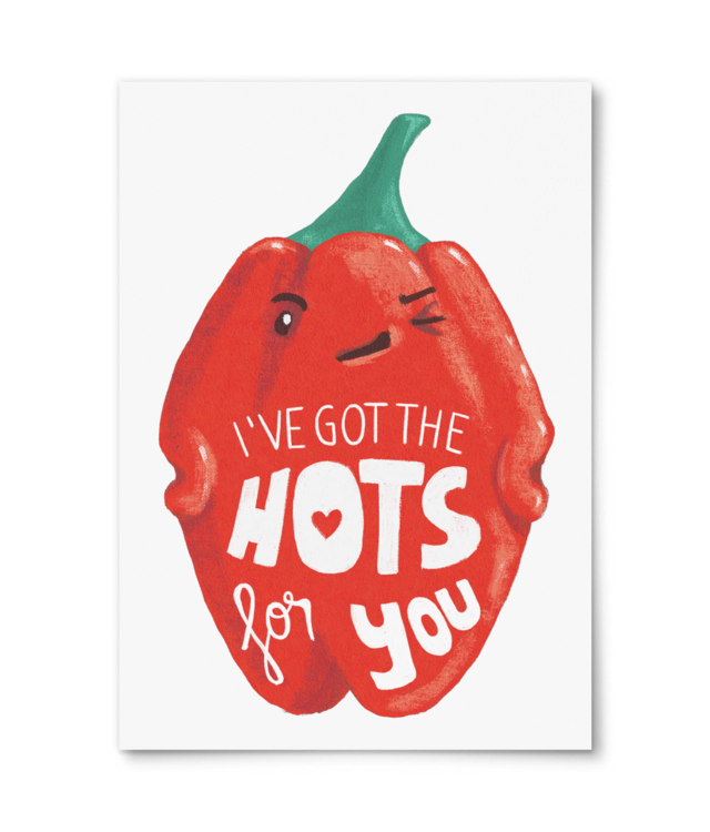 "I've got the hots for you" Habanero Pepper in Love William Turner | A4 Portrait