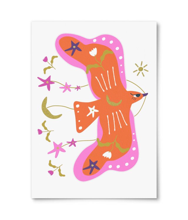 Summer Bird Poster Premium - Portrait | Photo Matt Fibre 200