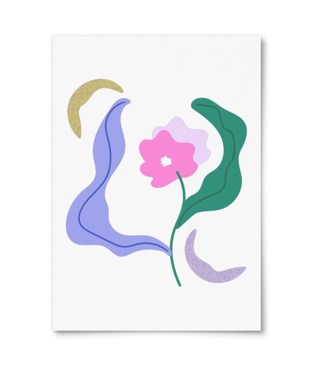 Dancing Flower Pink Giclée Fine Art - Portrait | William Turner