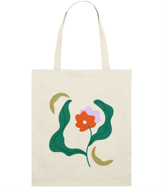 Dancing Flower Light Tote Bag