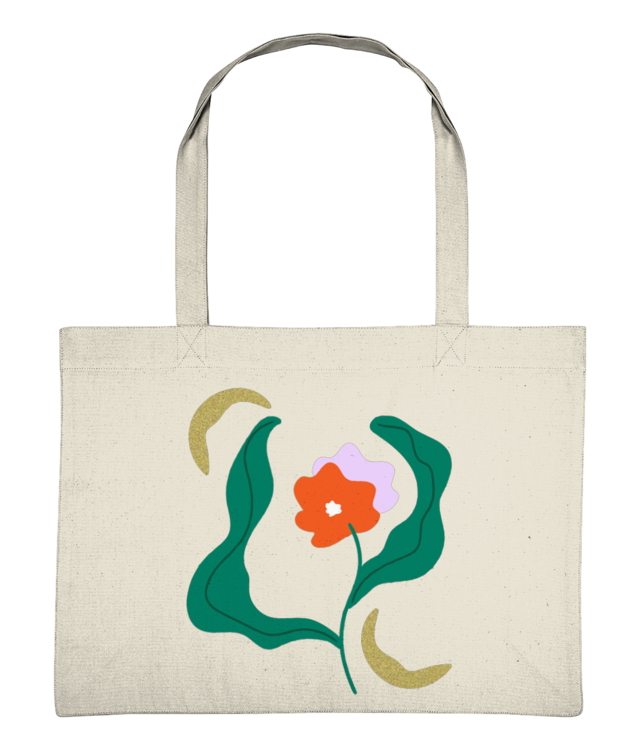 Dancing Flower Shopping Bag