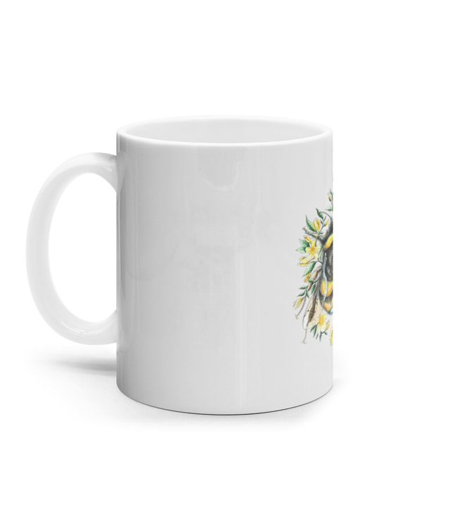 Bumble Bee Cana Ceramica Alba