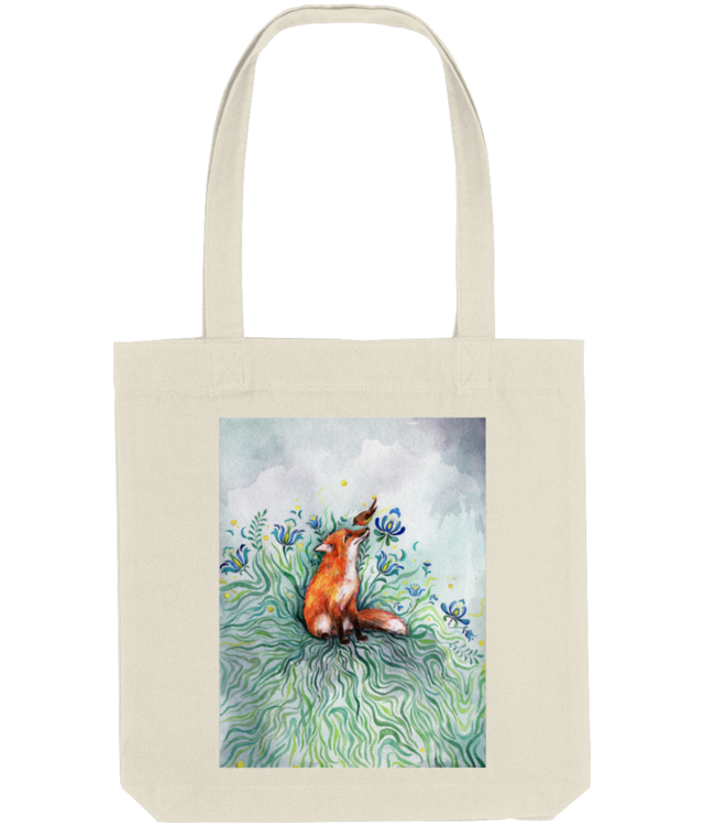 Fox and robin Tote Bag