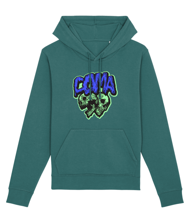 2skulls blue green Drummer 2.0 STSU168