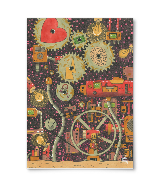 Keep the Gears Turning | William Turner | A4 Portrait