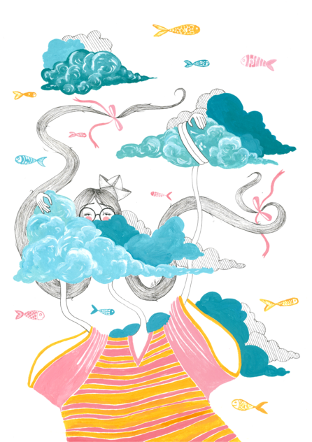 Ascunsa printre nori