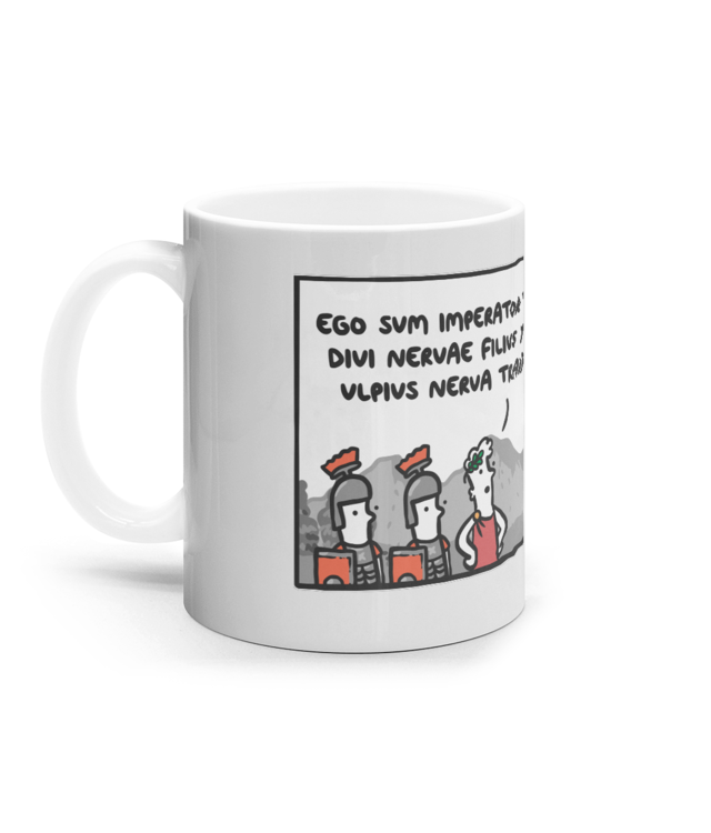 Ego Sum Caesar (Hăhă) Cana Ceramica Alba