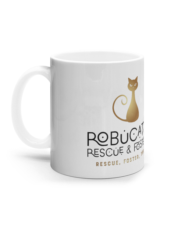 Robucats Rescue & Foster Cana Ceramica Alba