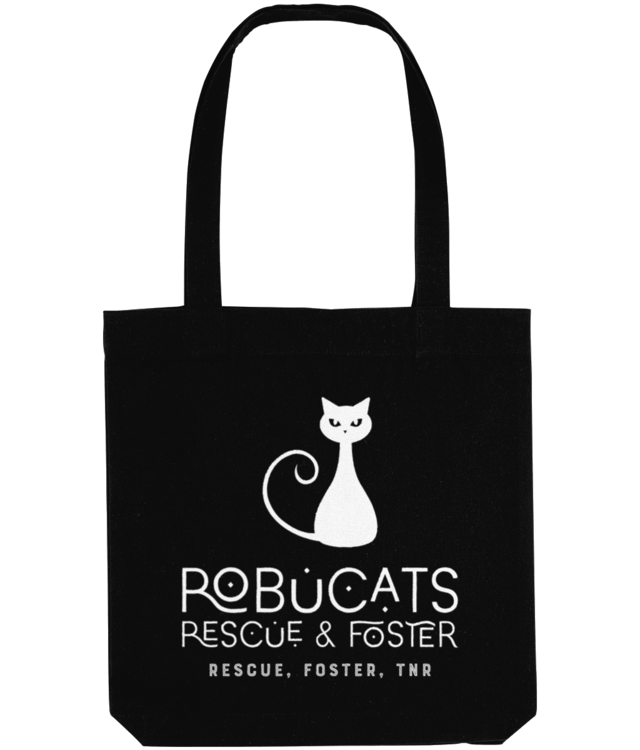 Robucats Rescue & Foster White Tote Bag