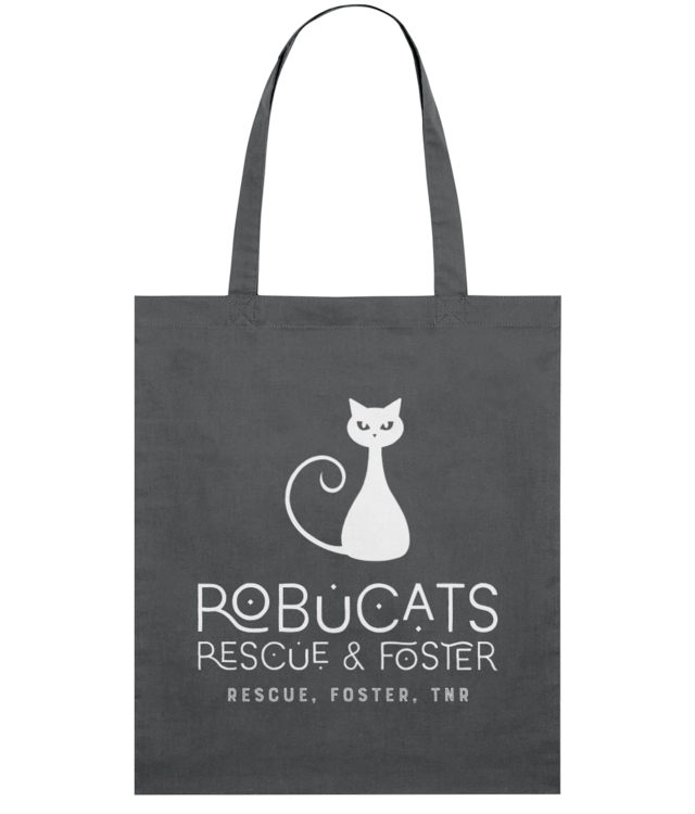 Robucats Rescue & Foster White Light Tote Bag