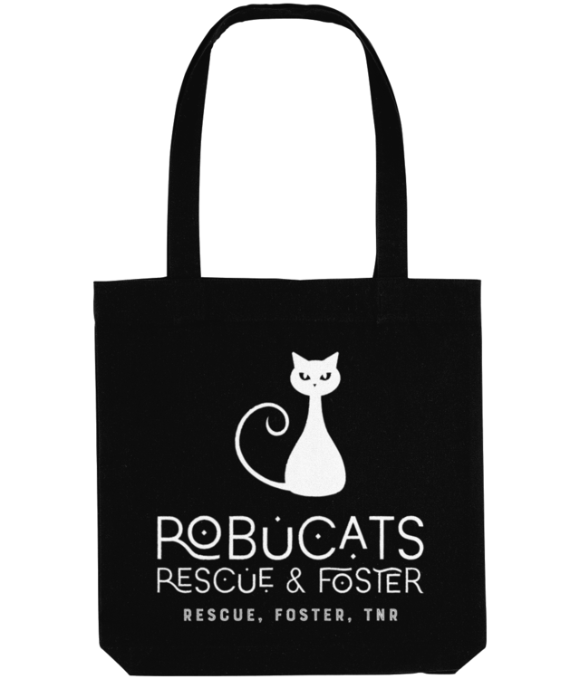 Robucats Rescue & Foster White Tote Bag