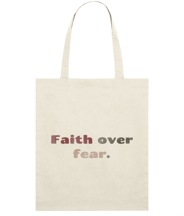 Faith over fear Light Tote Bag